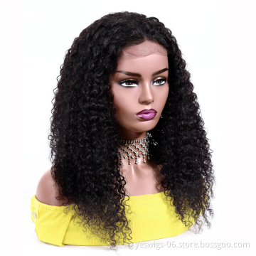 2019 Fall Season Sale Virgin Hair Kinky Curly Lace Wig 10A Grade Cambodian Cuticle Aligned Virgin Hair Curly Human Hair Wig
